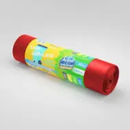 Vreće za smeće od rLDPE, 240L, crvene, 10 kom./rolni – Acasă și Industrial