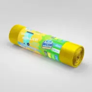 Vreće za smeće od rLDPE, 240L, žute, 10 kom./rolni – Acasă și Industrial