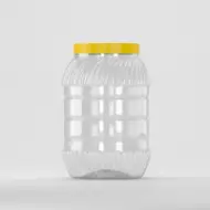 PET jar 3L, clear, with cap