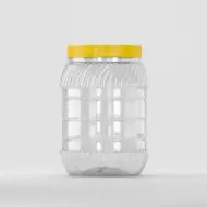 PET jar 2L, clear, with cap