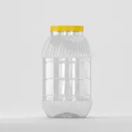 PET jar 5L, clear, with cap