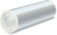 Mini-rolo para construção LDPE virgem, natural, 25m × 4m, 100 micra