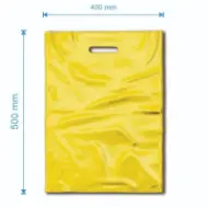 Kesa tipa Banana LDPE 400×500mm, žuta, 50 mikrona