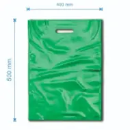 Kesa tipa Banana LDPE 400×500mm, zelena, 50 mikrona