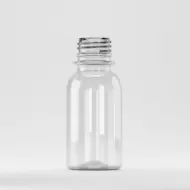 Bottle PET 50ml, clear, neck 28mm PCO 1810, without cap