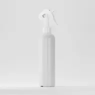 Bottle HDPE 250ml, white, neck 24mm, with white trigger sprayer