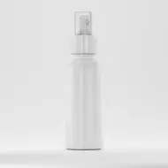Bottle PET 200ml, white, neck 28mm, with fine-mist sprayer