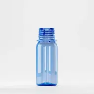 Bottle PET 50ml, blue, neck 28mm PCO 1810, without cap