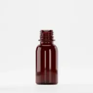 Bottle PET 100ml, amber, neck 28mm PCO 1810, without cap