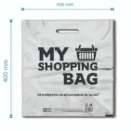 Kesa tipa Banana, LDPE, crna, 100 mikrona, 100% reciklabilna – My Shopping Bag