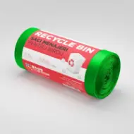 Vreće za smeće 60L, zelene, 50 kom./rolni – Recycle Bin