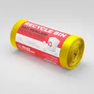 Vreće za smeće 60L, žute, 50 kom./rolni – Recycle Bin