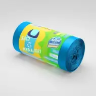 Vreće za smeće od rLDPE, 35L, plave, 15 kom./rolni – Acasă și Industrial