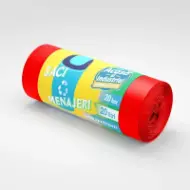 Vreće za smeće od rLDPE, 60L, crvene, 15 kom./rolni – Acasă și Industrial