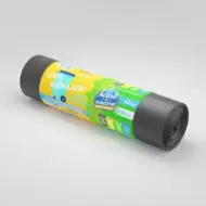 Vreće za smeće od rLDPE, 240L, crne, 10 kom./rolni – Acasă și Industrial