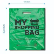 Kesa tipa Banana, LDPE, zelena, 65 mikrona, 100% reciklabilna – My Shopping Bag
