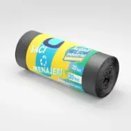 Vreće za smeće od HDPE, 20L, crne, 20 kom./rolni – Acasă și Industrial