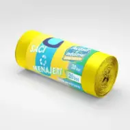 Vreće za smeće od HDPE, 20L, žute, 20 kom./rolni – Acasă și Industrial