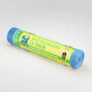 Vreće za smeće od MDPE sa vezicom, u rolni, 60L, plave, 10 kom./rolni – Mr. Elephant