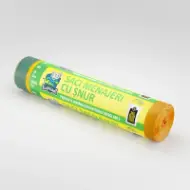 Vreće za smeće od MDPE sa vezicom, u rolni, 60L, žute, 10 kom./rolni – Mr. Elephant