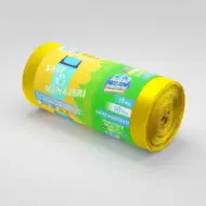 Vreće za smeće od rLDPE, 60L, žute, 15 kom./rolni – Acasă și Industrial