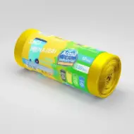 Vreće za smeće od rLDPE, 120L, žute, 10 kom./rolni – Acasă și Industrial