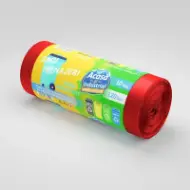 Vreće za smeće od rLDPE, 120L, crvene, 10 kom./rolni – Acasă și Industrial