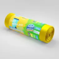 Vreće za smeće od rLDPE, 160L, žute, 10 kom./rolni – Acasă și Industrial