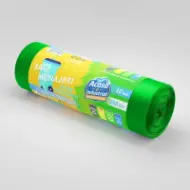 Vreće za smeće od rLDPE, 160L, zelene, 10 kom./rolni – Acasă și Industrial