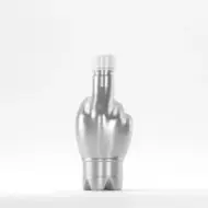 Bottle PET 370ml, grey, 27g, neck 28mm PCO 1810, without cap
