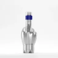 Bottle PET 370ml, grey, 27g, neck 28mm, with sport cap