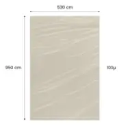 Sacos LDPE reciclado natural 530×950mm, 100 micra