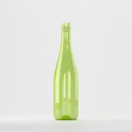 Bottle PET 750ml, green, without cap