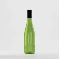 Bottle PET 750ml, green, with black screw cap