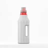 Bottle HDPE 1L, white, neck 48mm BRC 48, with cap