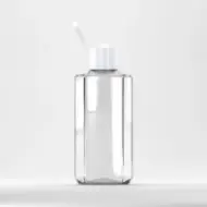 Bottle PET 75ml, clear, neck 18mm, with flip-top cap