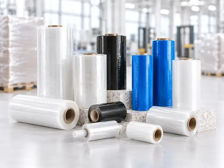 Paletovací fólie (stretch) — vyrobeno společností Electric SRL ve Focșani, Rumunsko