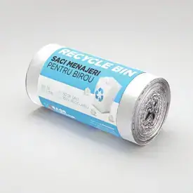 Vreće za smeće 60L, providne, 50 kom./rolni – Recycle Bin